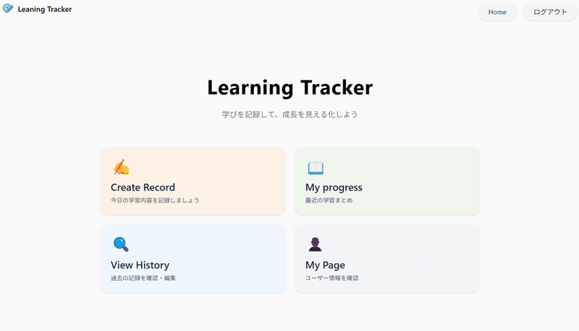 Study Record メイン画面